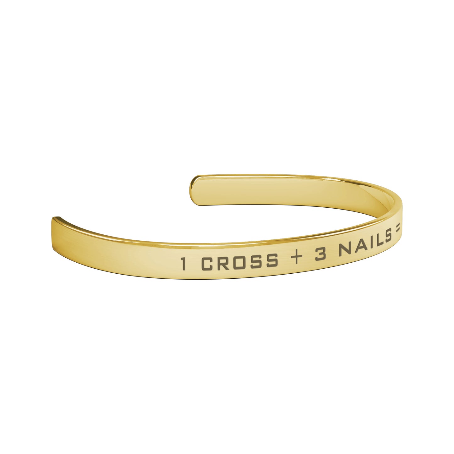 1 Cross, 3 Nails, 4 Given Faith Cuff Bracelet