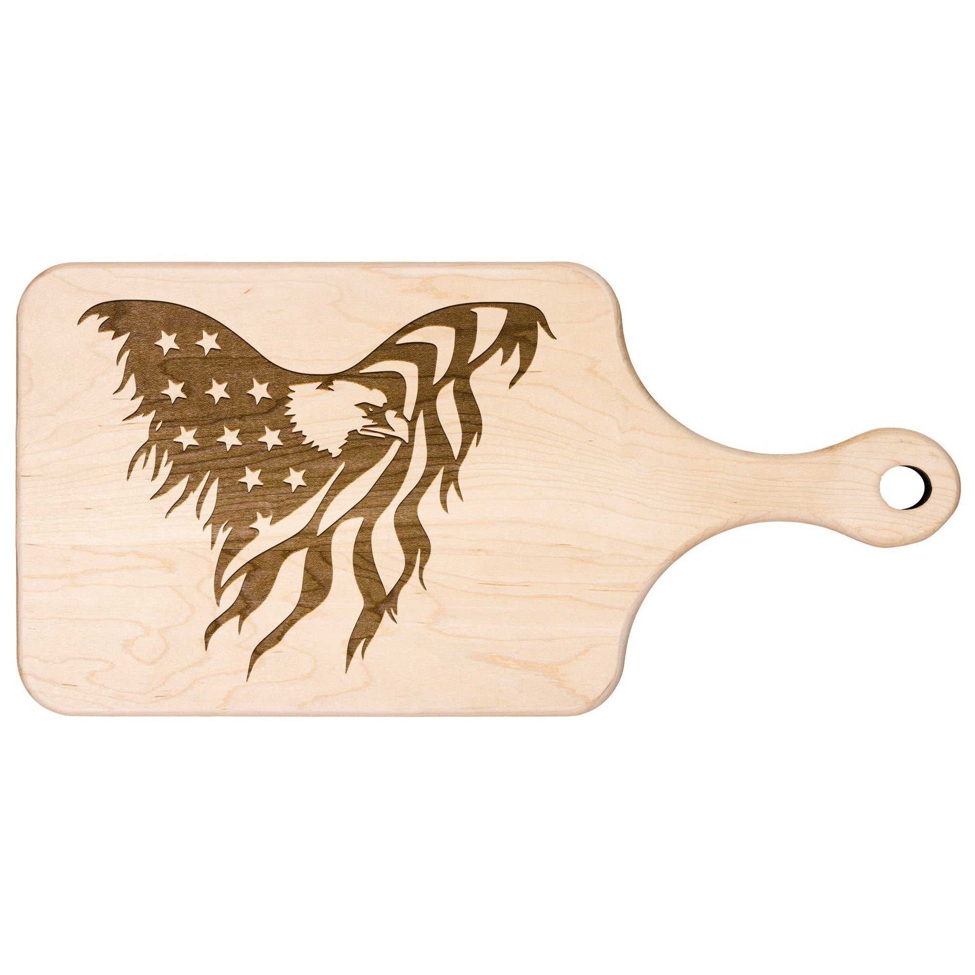 America Eagle Hardwood Paddle Cutting Board - Country Proud USA