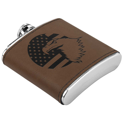 American Flag + Eagle Stainless Steel Flask - Country Proud USA