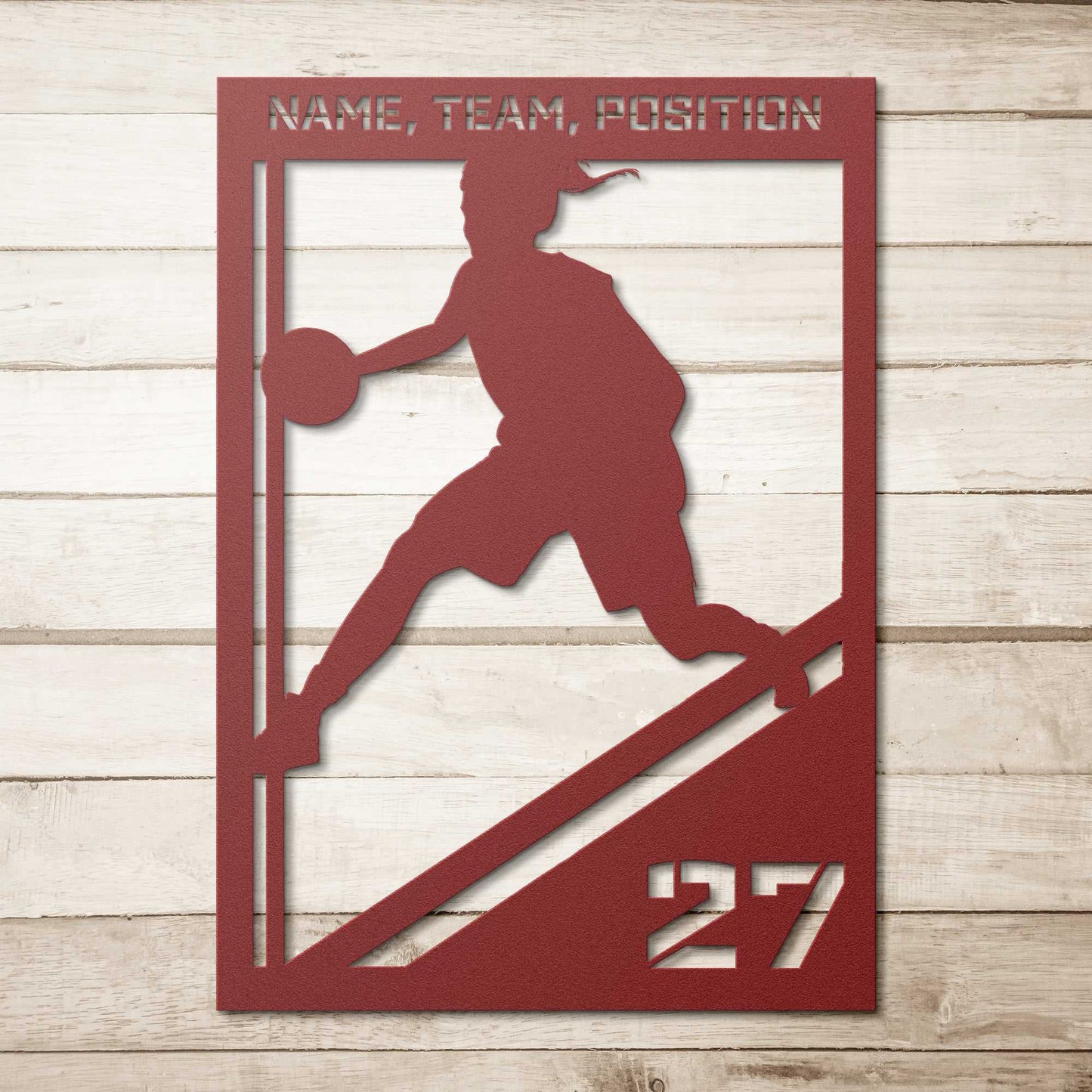 Basketball Custom Sports Metal Wall Artwork