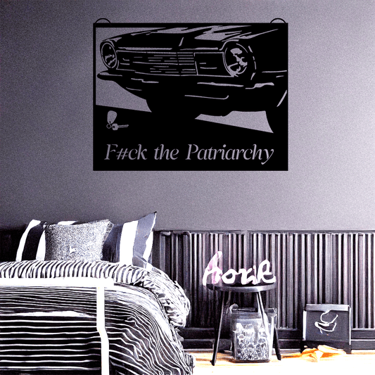 F#ck the Patriarchy Car Keys Metal Wall Art - Country Proud USA