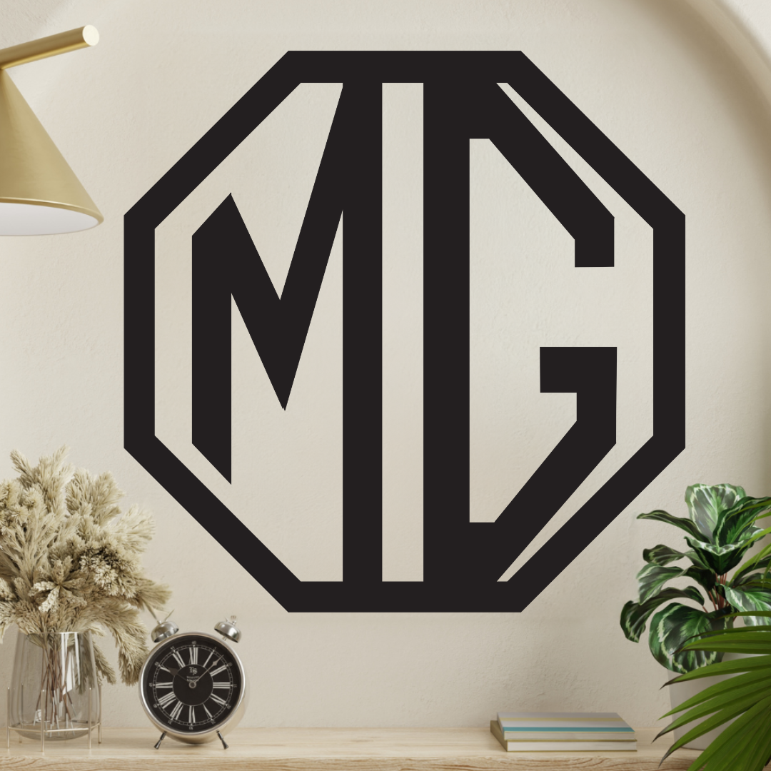 Classic British Car MG Metal Wall Art Custom Home Decor