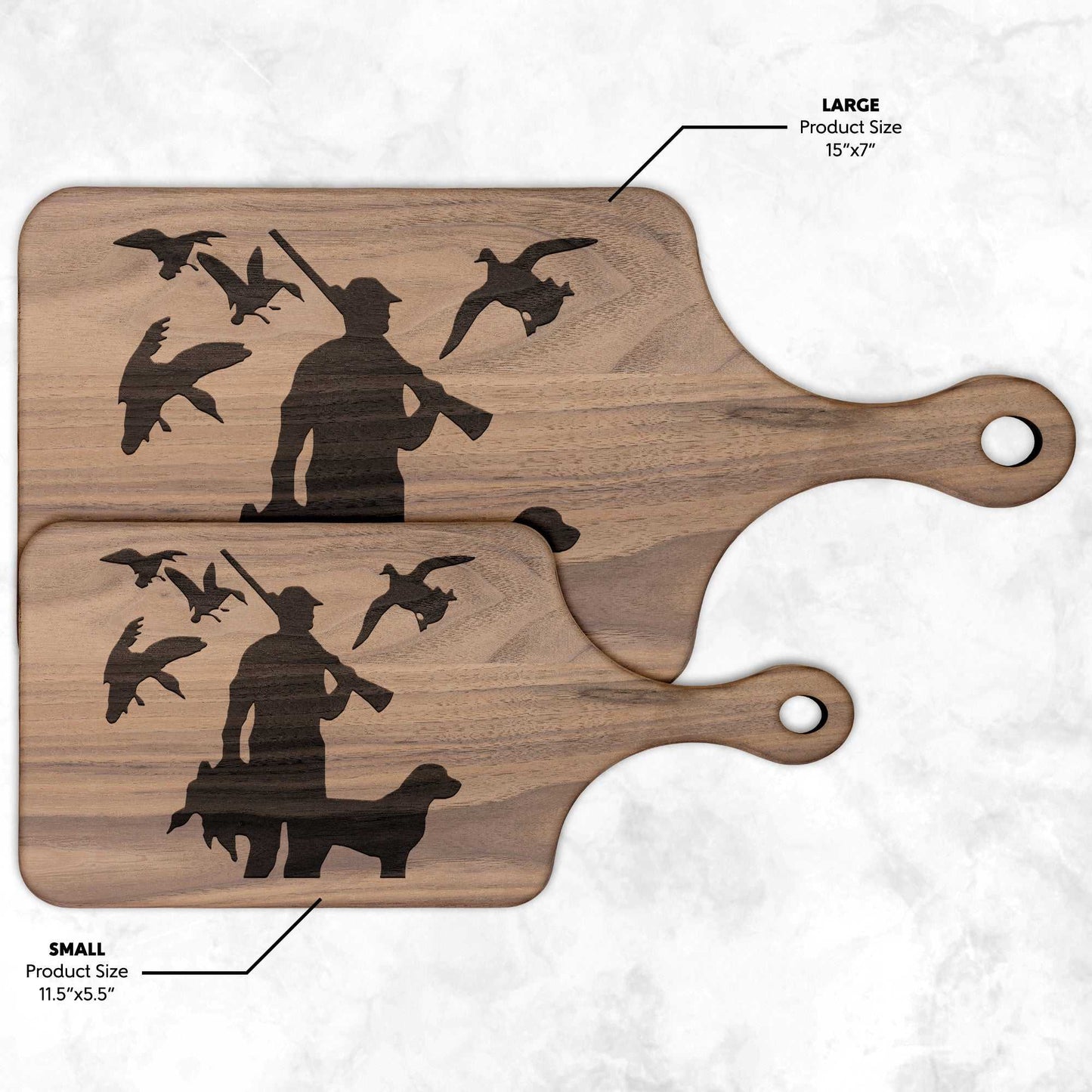 Deer Hunter Hardwood Paddle Cutting Board - Country Proud USA