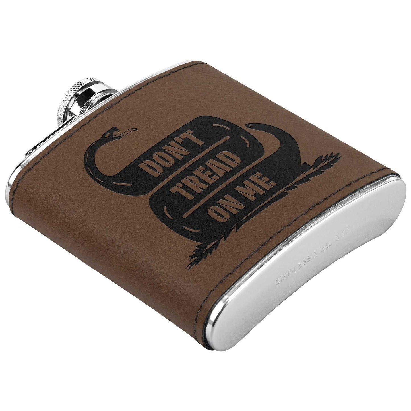 Don't Tread On Me Stainless Steel Flask - Country Proud USA