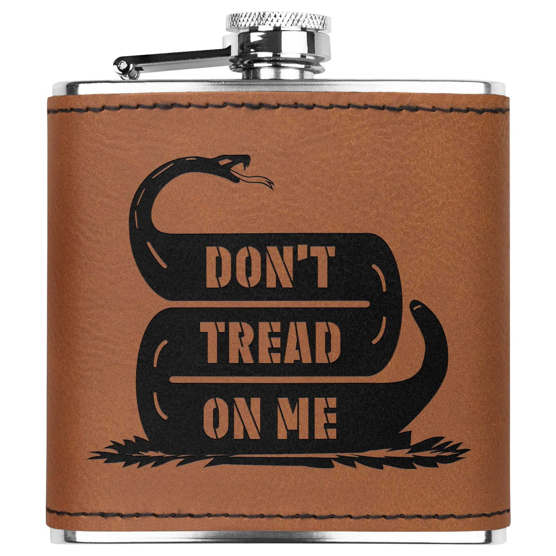 Don't Tread On Me Stainless Steel Flask - Country Proud USA