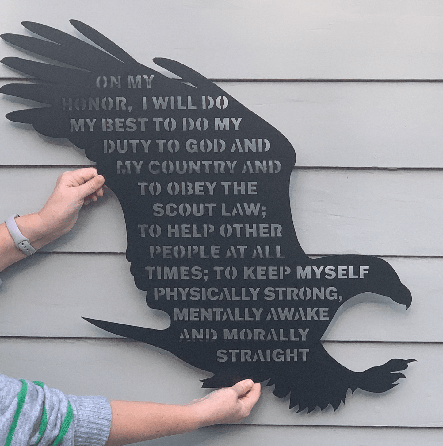 Eagle Scout Oath American Eagle Metal Wall Art