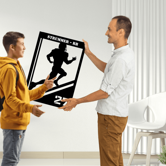 Football Custom Kids' Sports Metal Wall Art