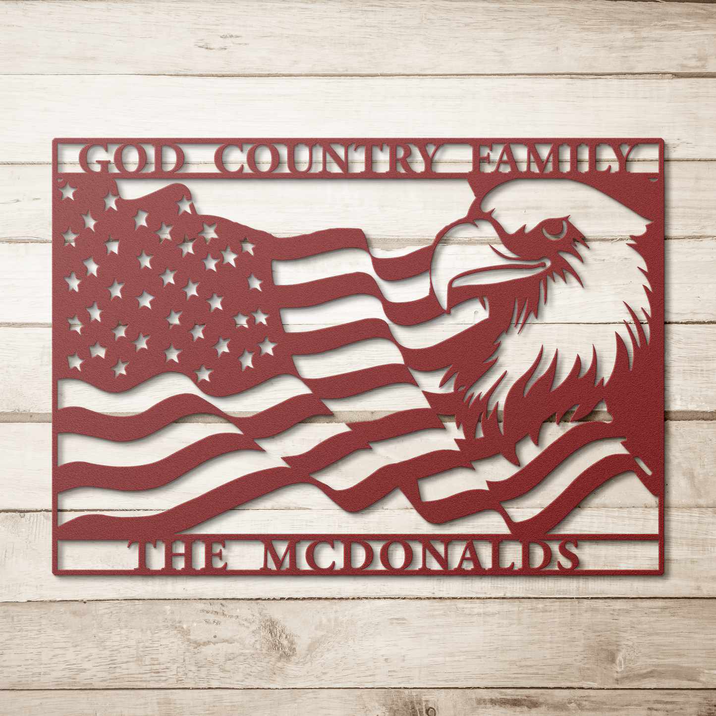 God Country Family Name/Address - Country Proud USA