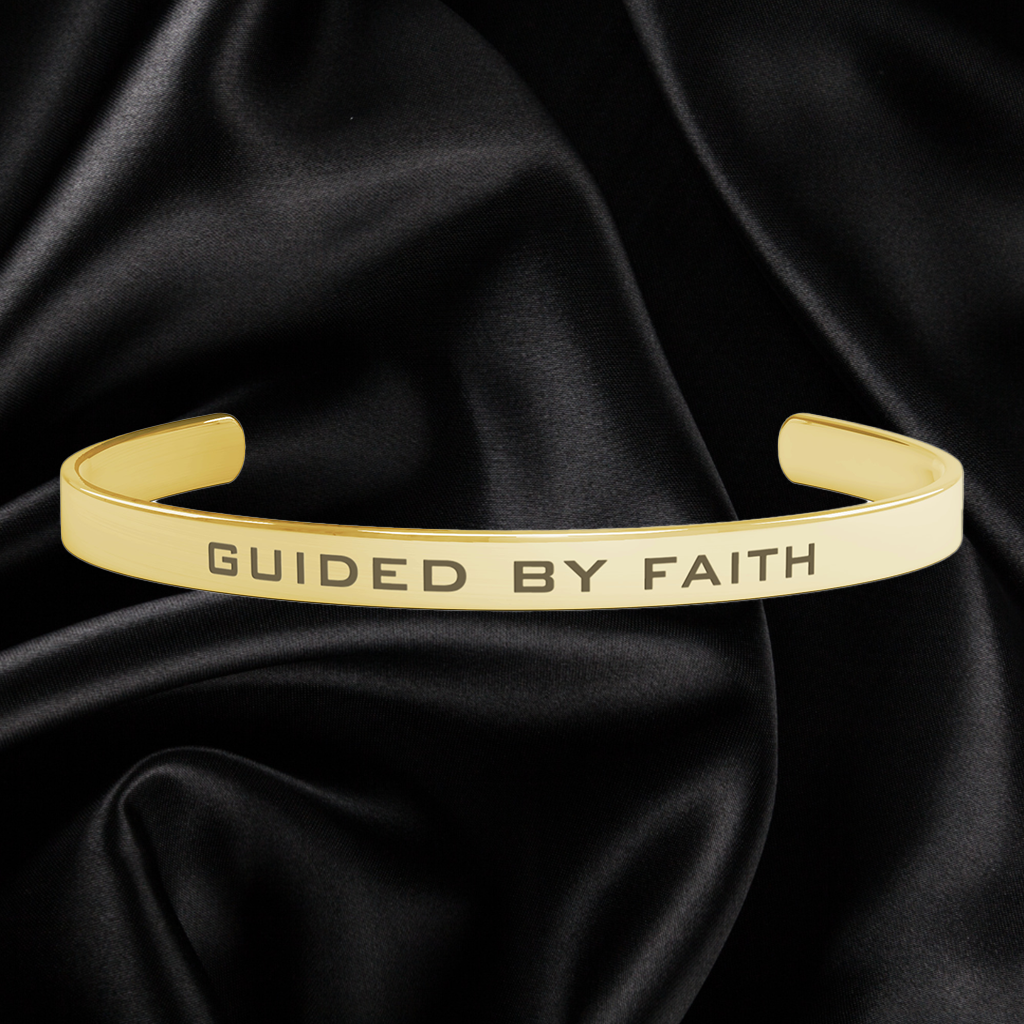 Guided By Faith Cuff Bracelet, Christian-Themed