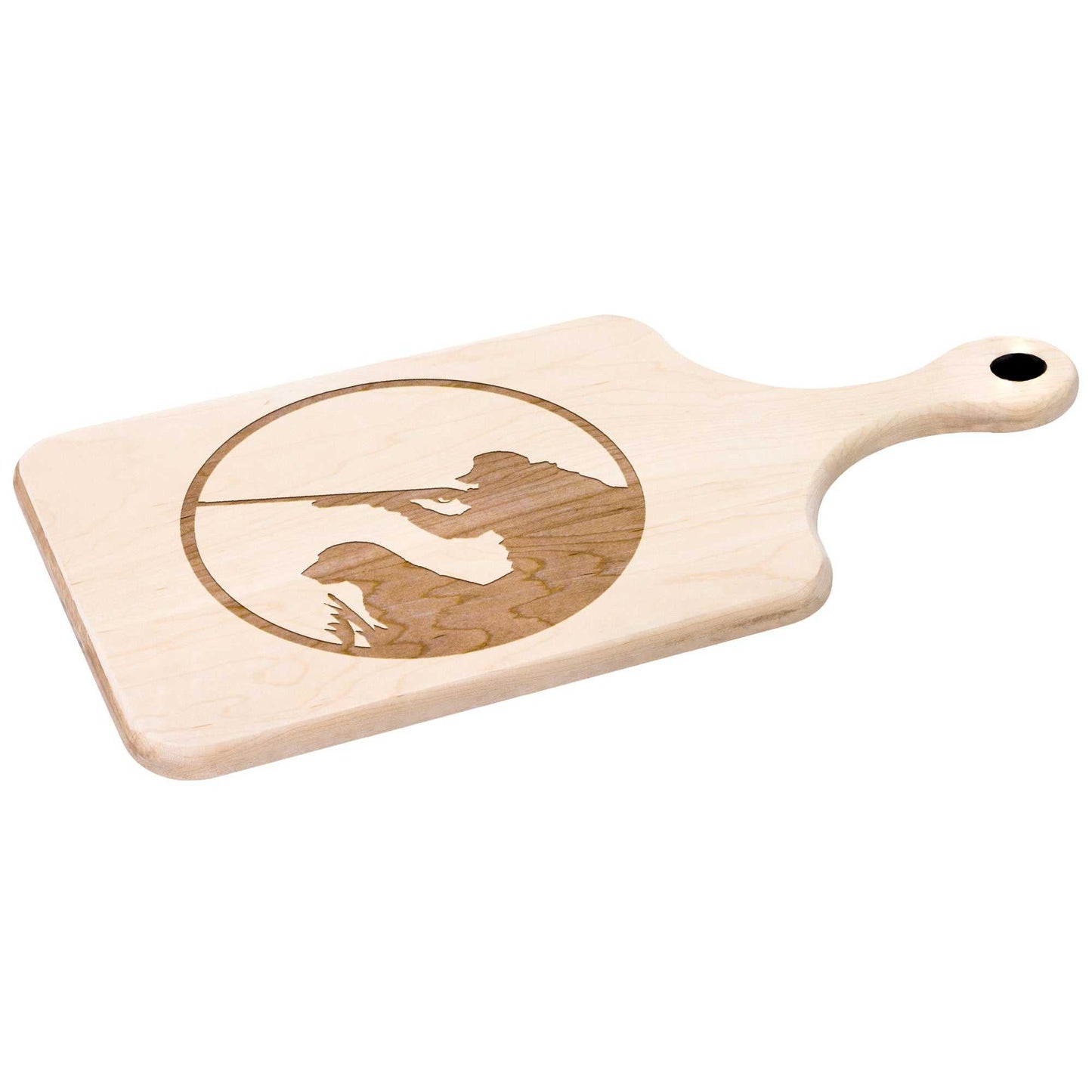 Hunter with Dog Hardwood Paddle Cutting Board - Country Proud USA