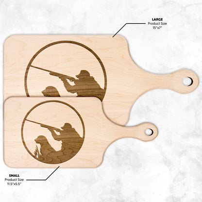 Hunter with Dog Hardwood Paddle Cutting Board - Country Proud USA