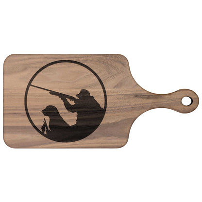 Hunter with Dog Hardwood Paddle Cutting Board - Country Proud USA