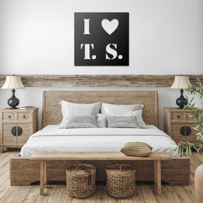 I Heart T. S. Metal Wall Art