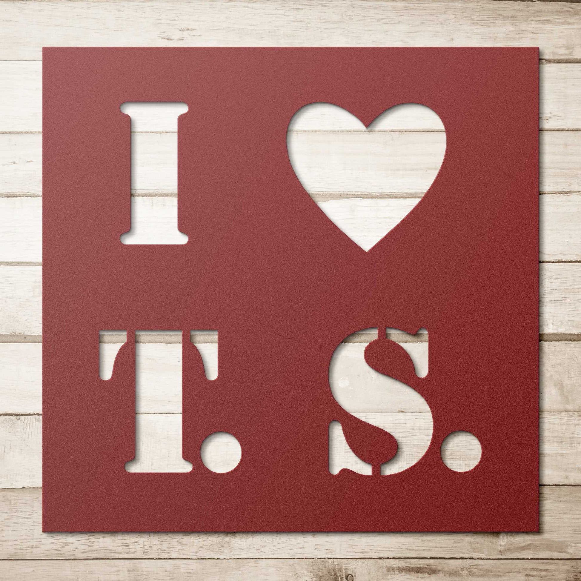 I Heart T. S. Metal Wall Art