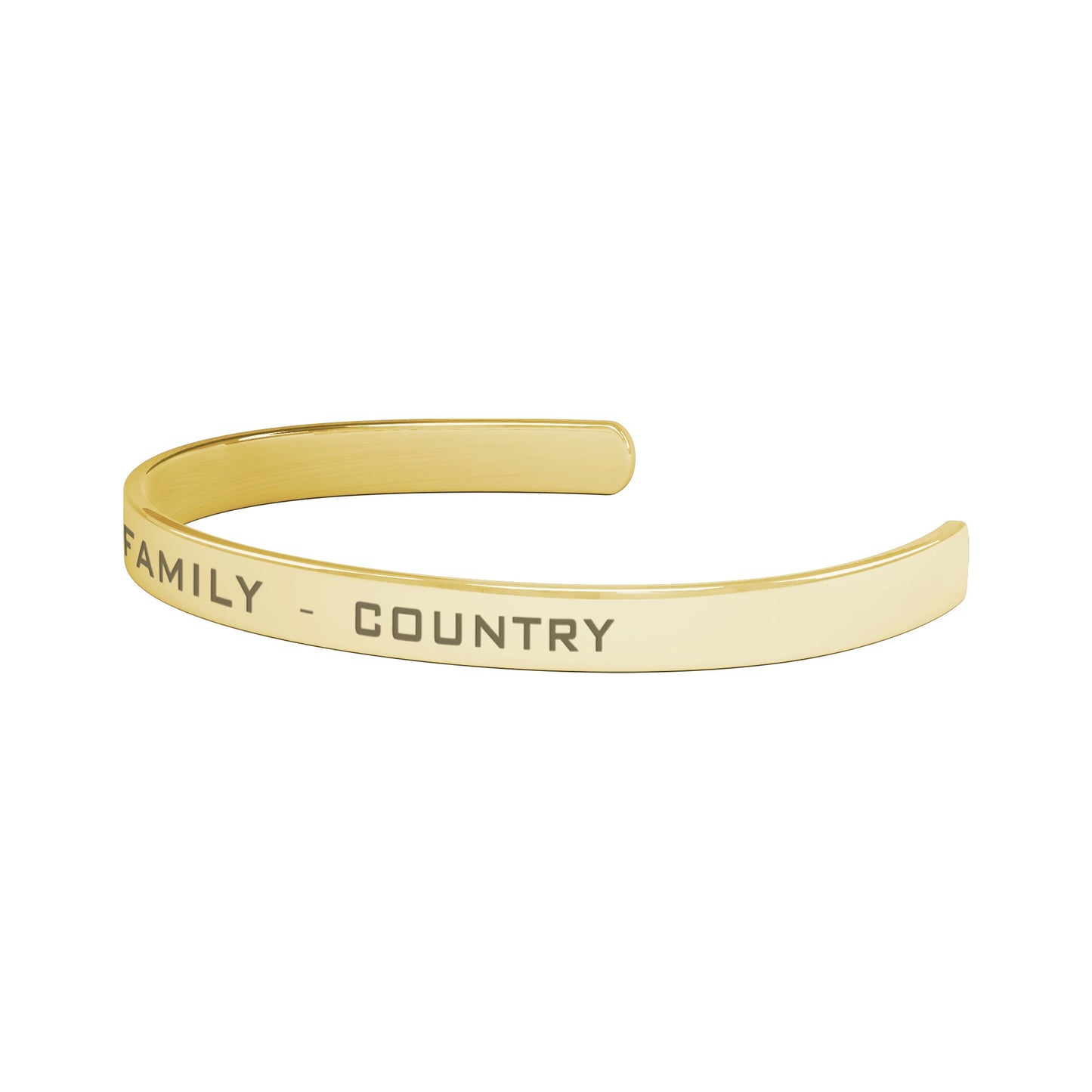 It's Just God, Family & Country Cuff Bracelet - Country Proud USA