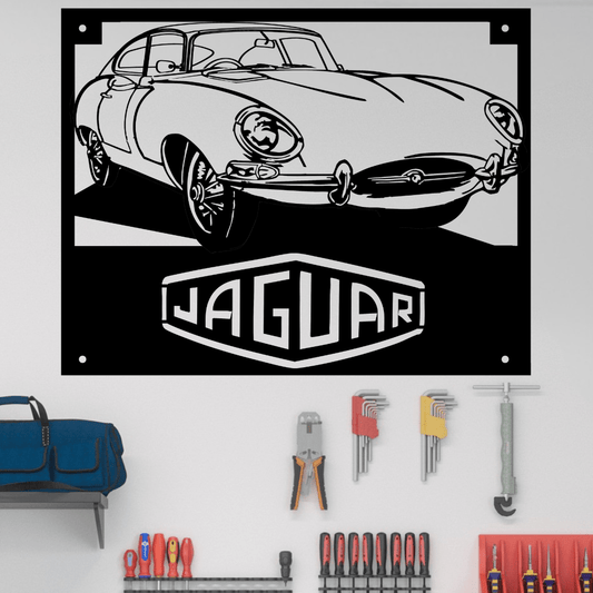 Jaguar XKE Coupe Metal Wall Art