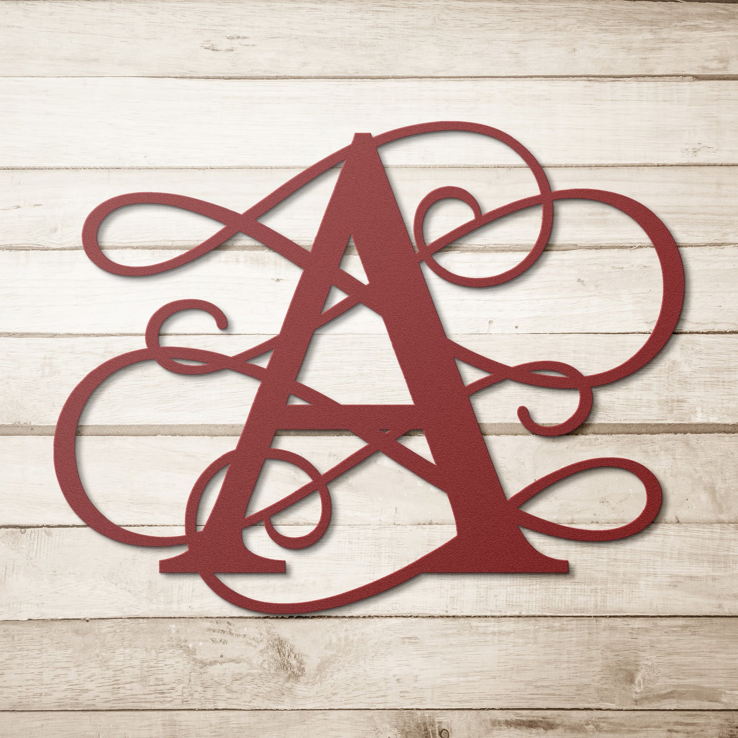 Letter A Initial, Elaborate Letter Metal Wall Art