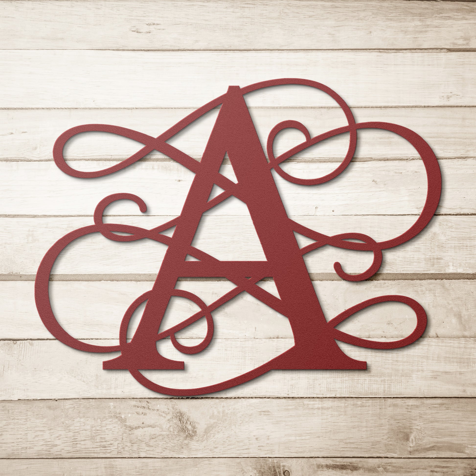 Letter A Initial, Elaborate Letter Metal Wall Art