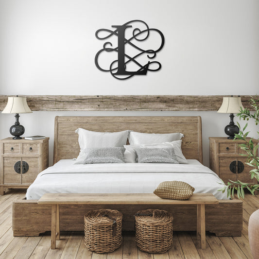 Letter L, Your Elaborate Initial Metal Wall Art Home Decor