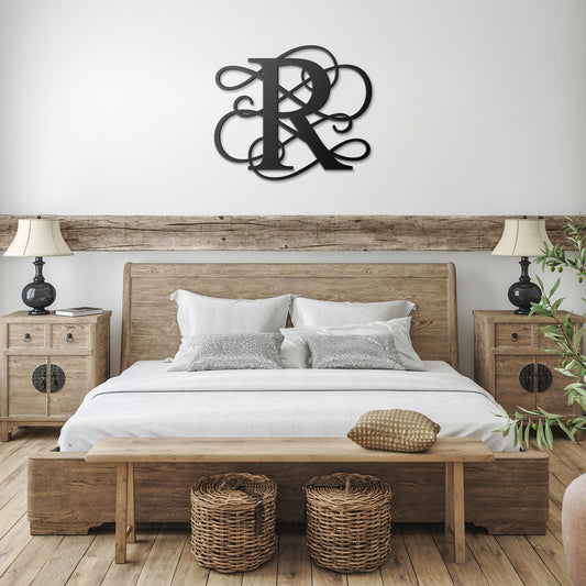 Letter R, Your Initial Metal Wall Art Home Decor