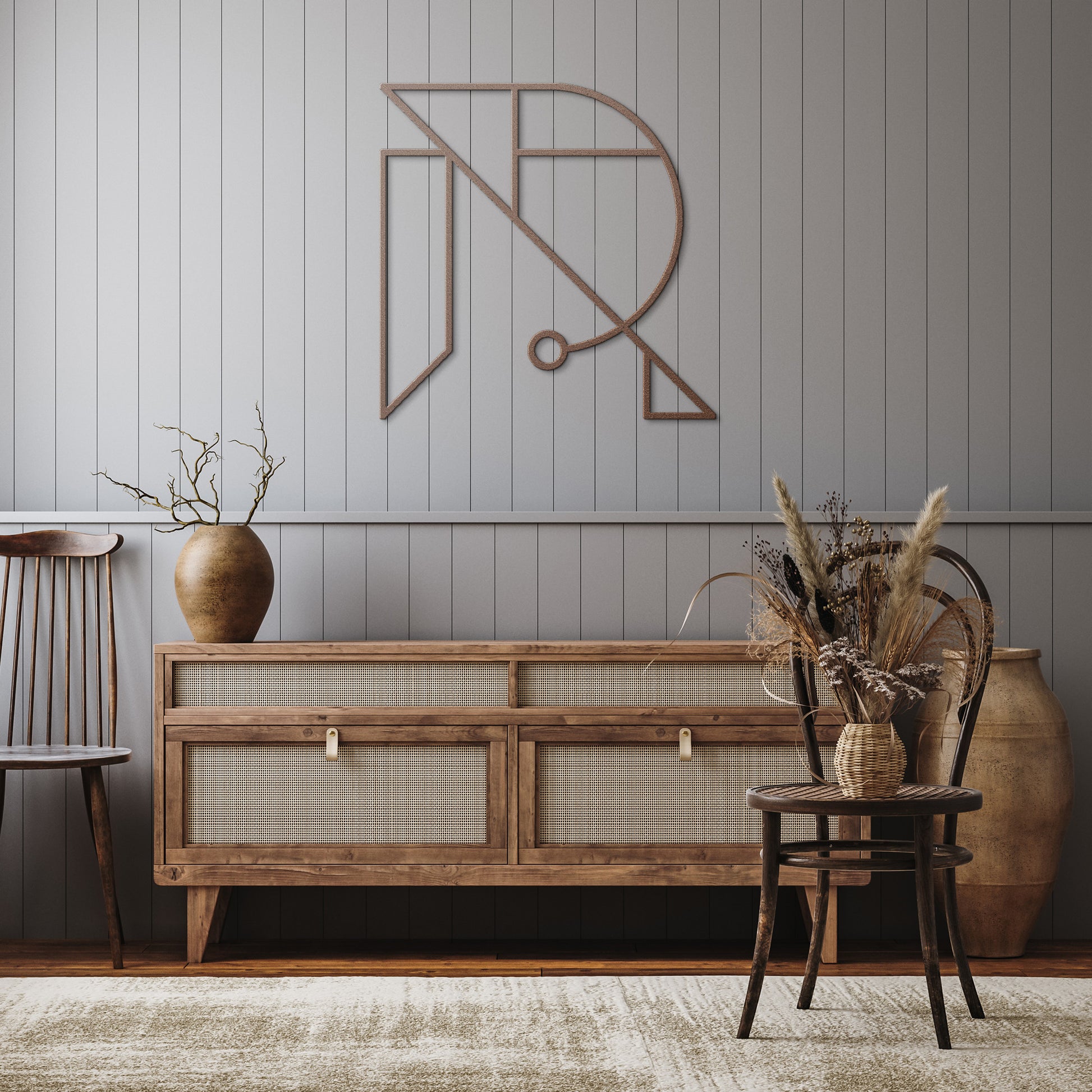 Letter R, Geometrical Letter - Country Proud USA