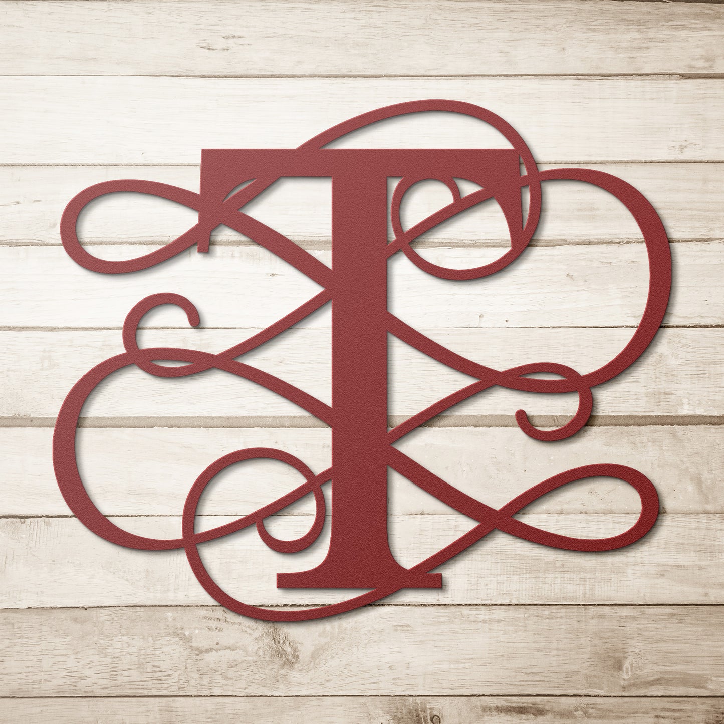 Letter T, Elaborate Letter Metal Wall Art