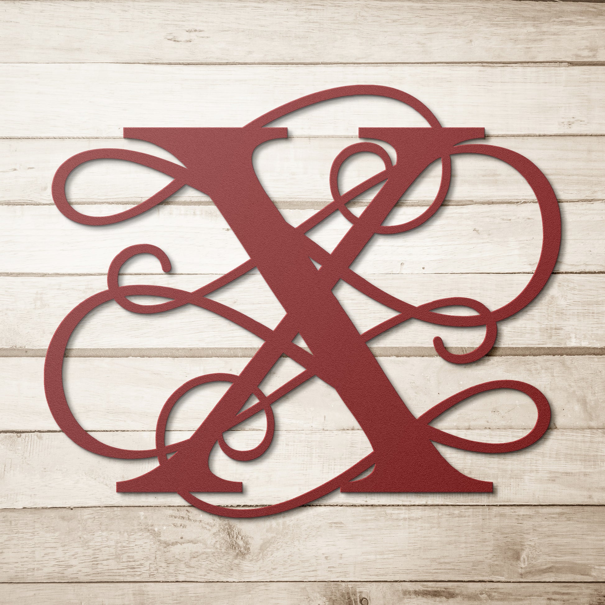 Letter X, Elaborate Letter Metal Wall Art