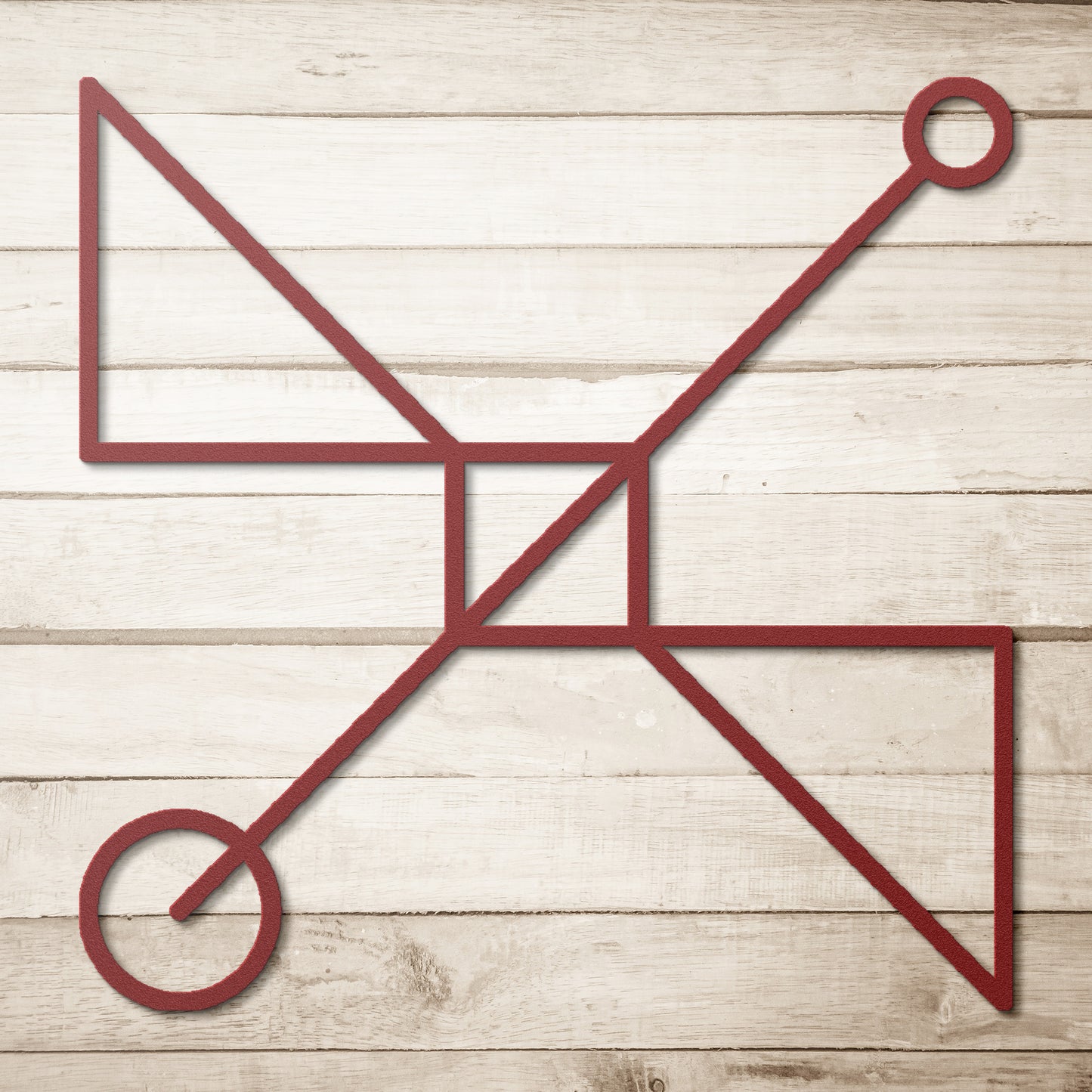 Letter X, Geometrical Letter Metal Wall Art 