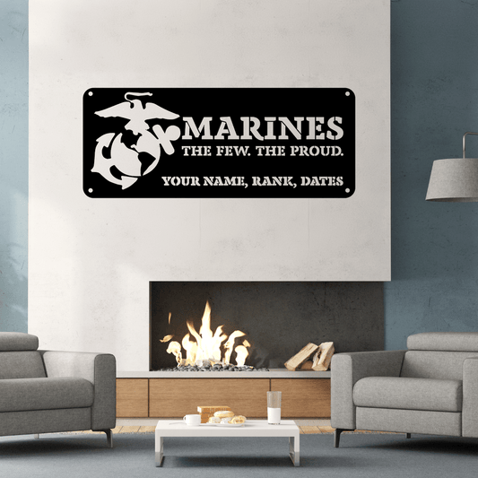 Marines. The Few. The Proud. Metal Wall Art