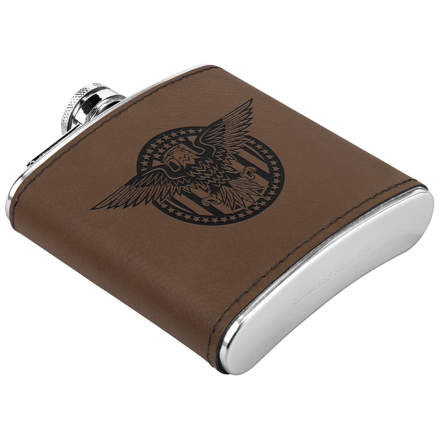 Military Eagle Stainless Steel Flask - Country Proud USA