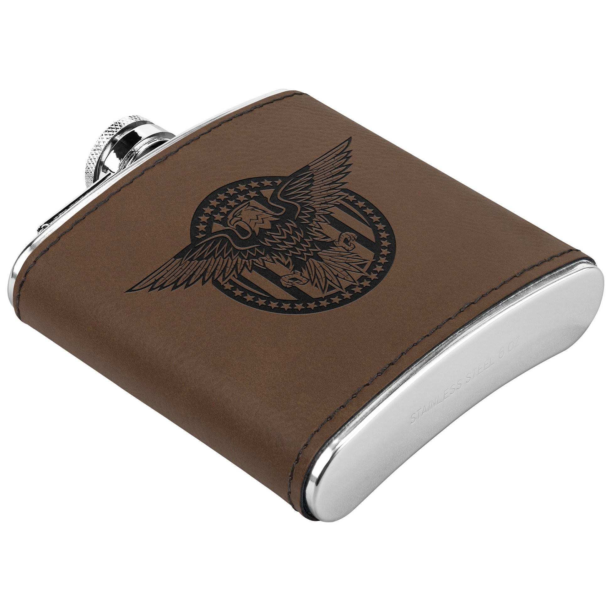 Military Eagle Stainless Steel Flask - Country Proud USA