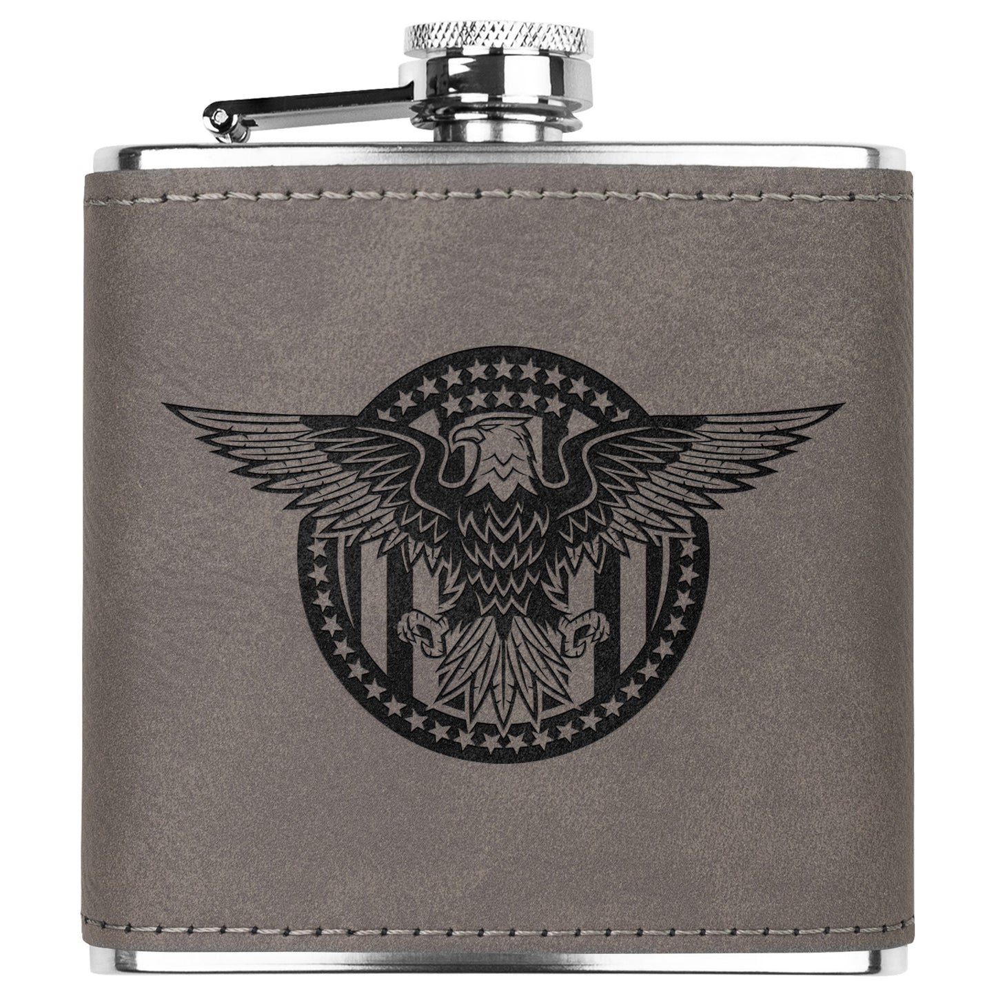 Military Eagle Stainless Steel Flask - Country Proud USA