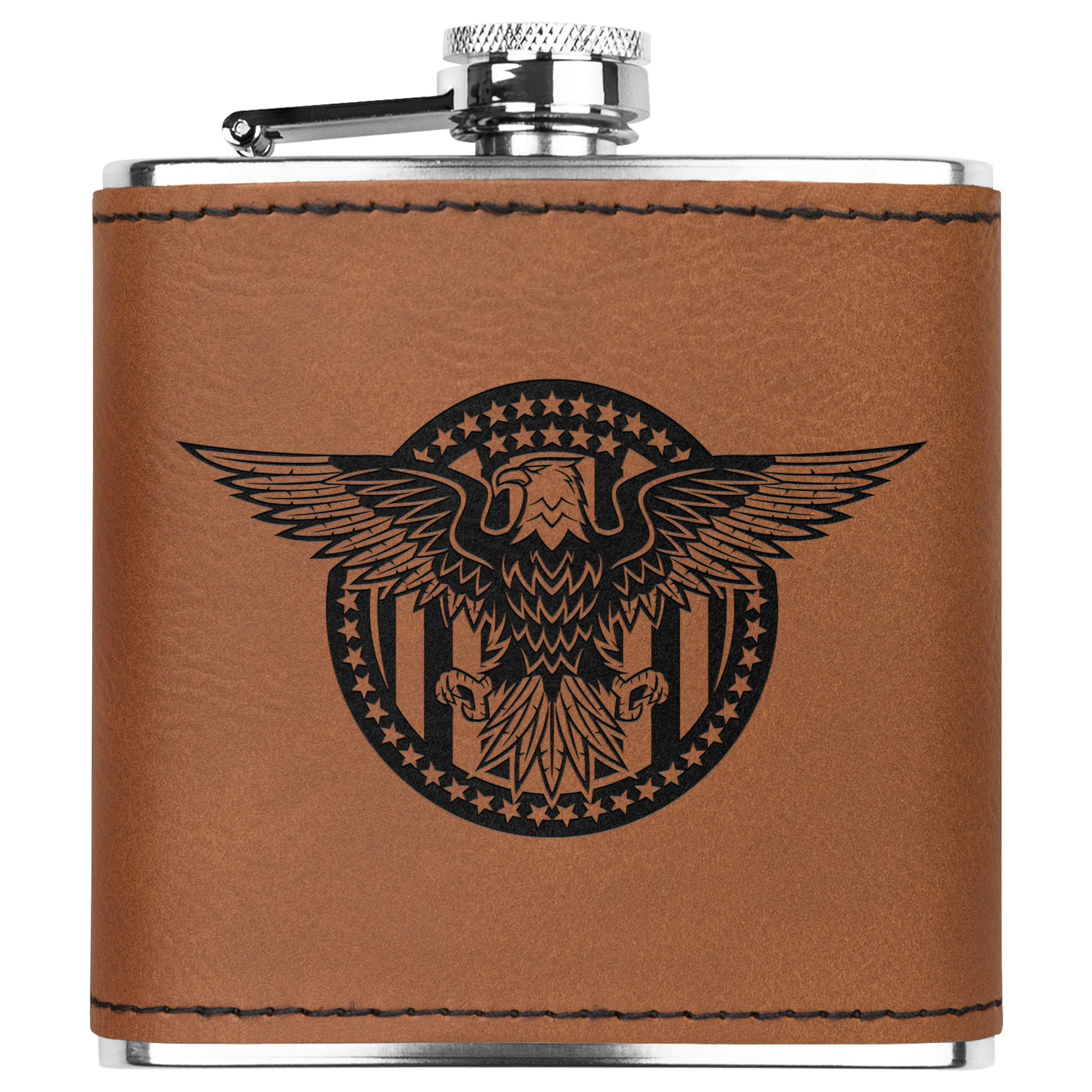 Military Eagle Stainless Steel Flask - Country Proud USA