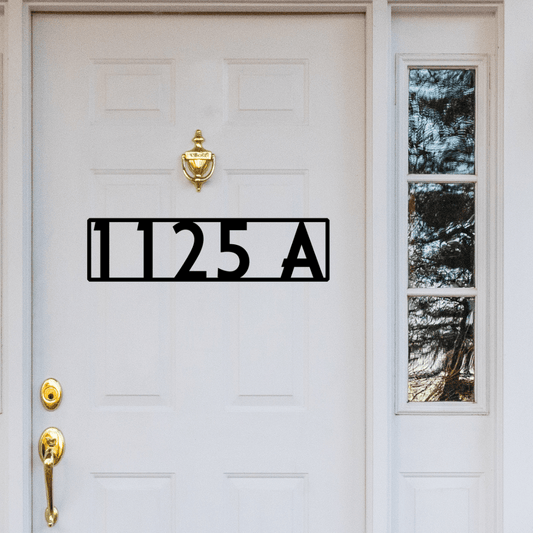 Minimal Address Metal Sign for Your Home