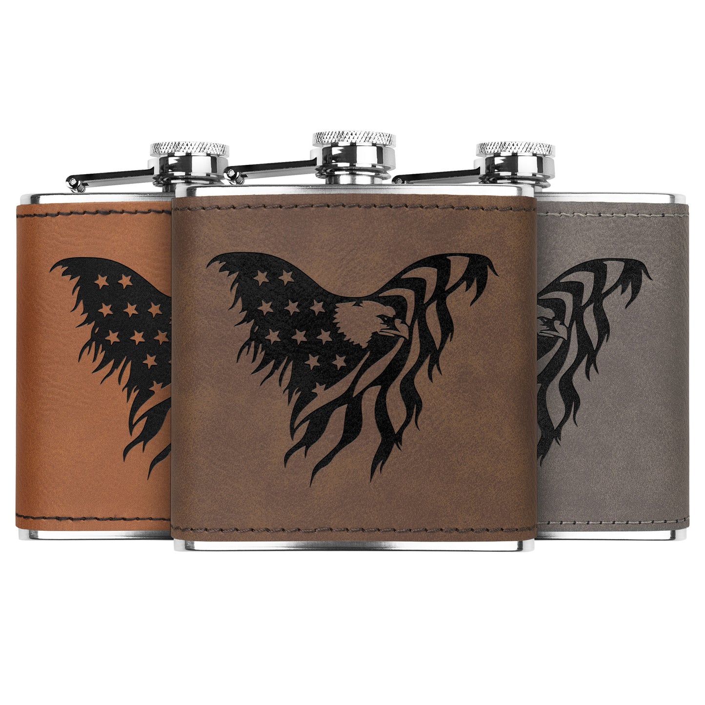 Proud USA Eagle Stainless Steel Flask Gift