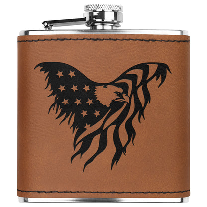 Proud USA Eagle Stainless Steel Flask Gift