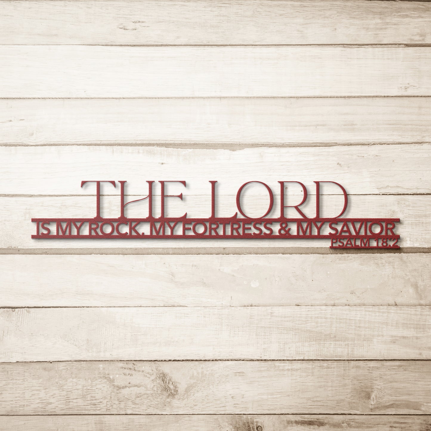 Psalm 18:2 The Lord is My Rock Metal Wall Art