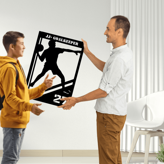 Soccer Goalkeeper Metal Wall Art for Your Athlete