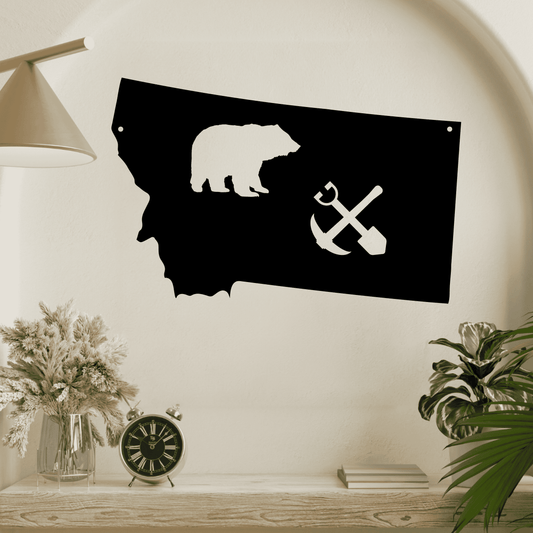 The Treasure State Montana Metal Wall Art