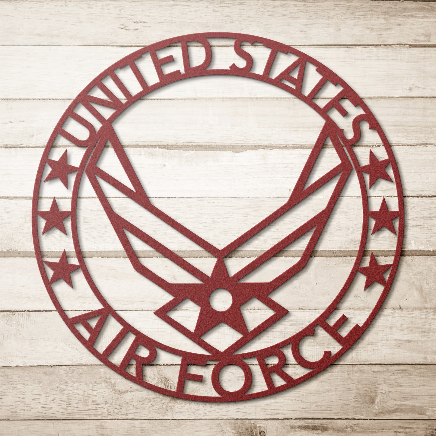 United States Air Force Circle Metal Wall Art