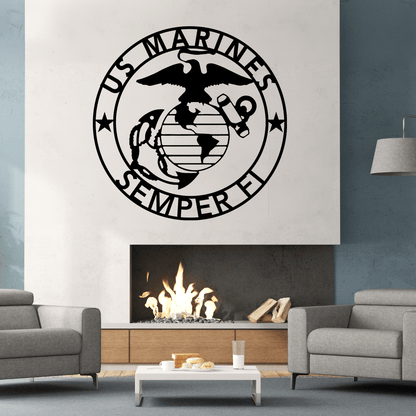 United States Marines Semper Fi Metal Wall Art