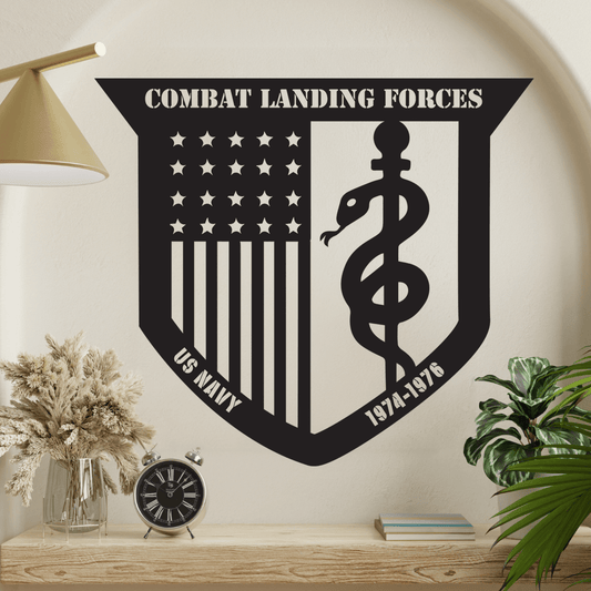 US Army, Navy Combat Medic Metal Wall Art