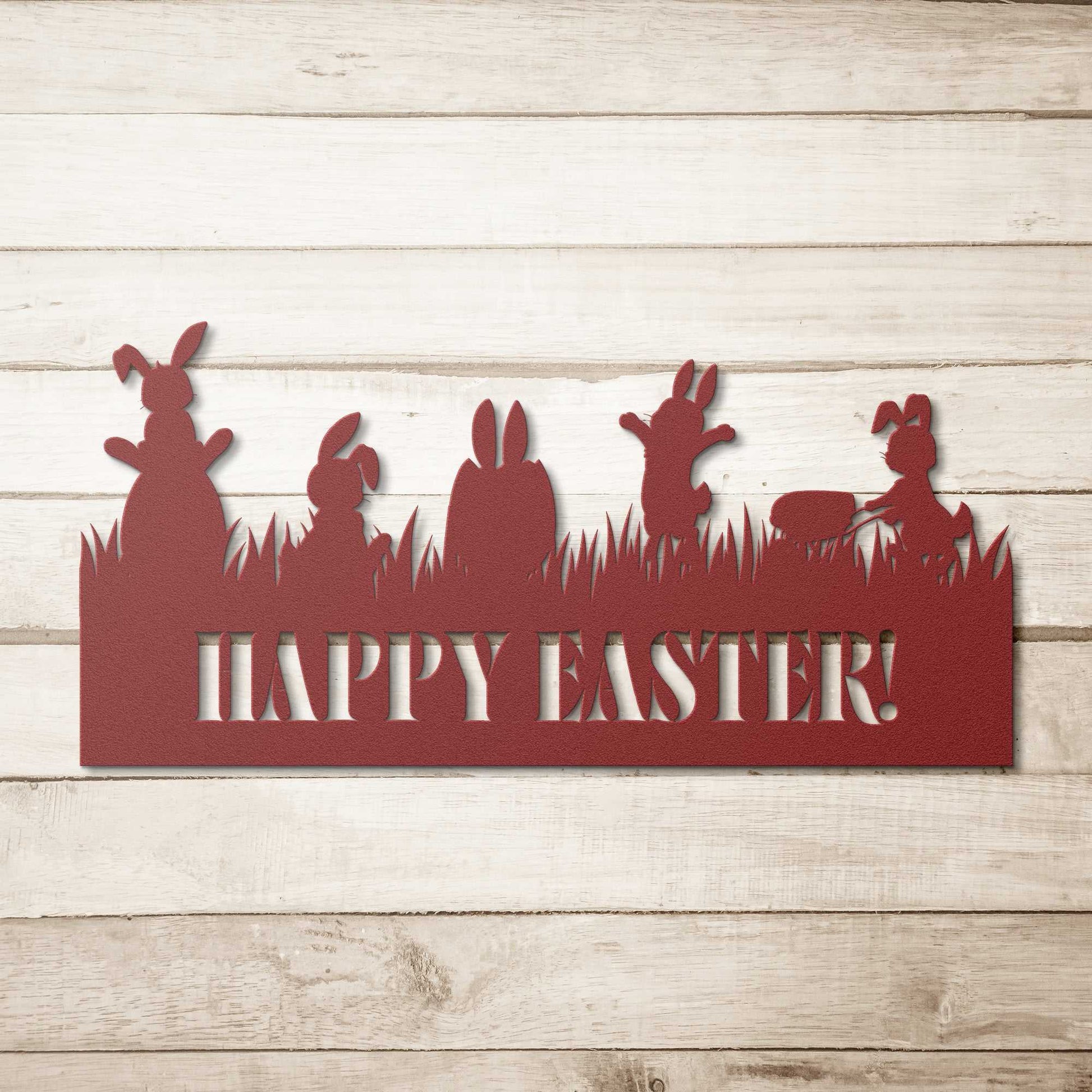 Easter Bunnies Metal Wall Art for the Home