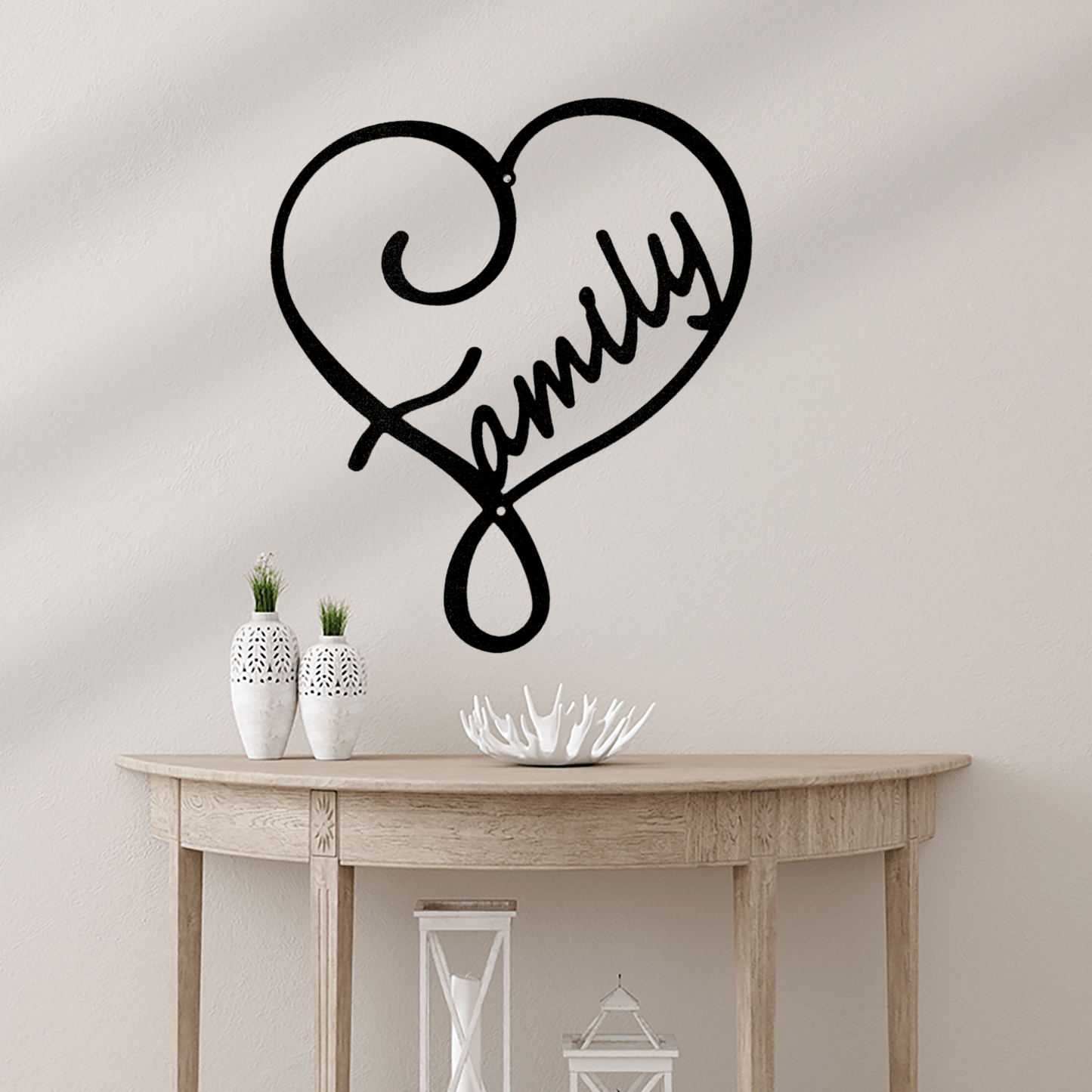 Family Love Metal Wall Art Home Forever Decor