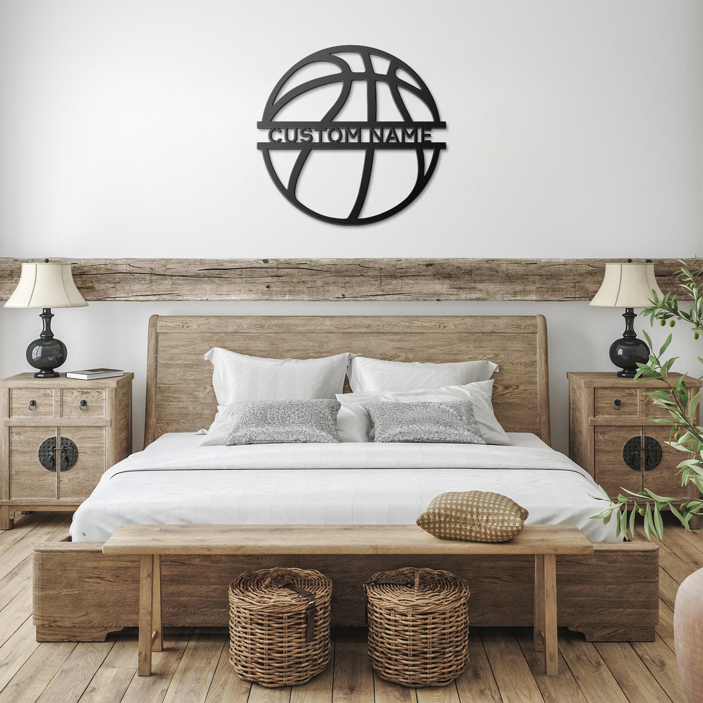 Net Shot Basketball Monogram - Country Proud USA