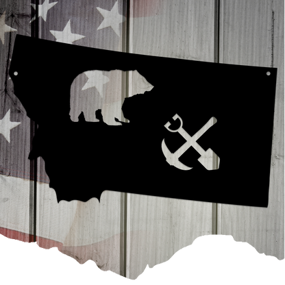 The Treasure State Montana Metal Wall Art