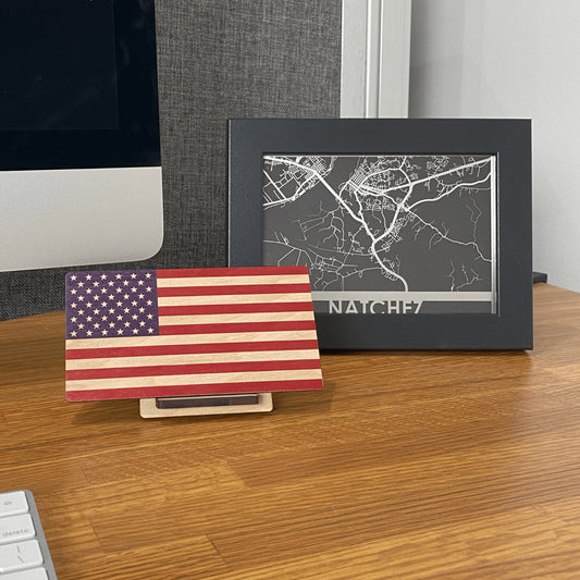 United States Wood Flag Print Great Gift